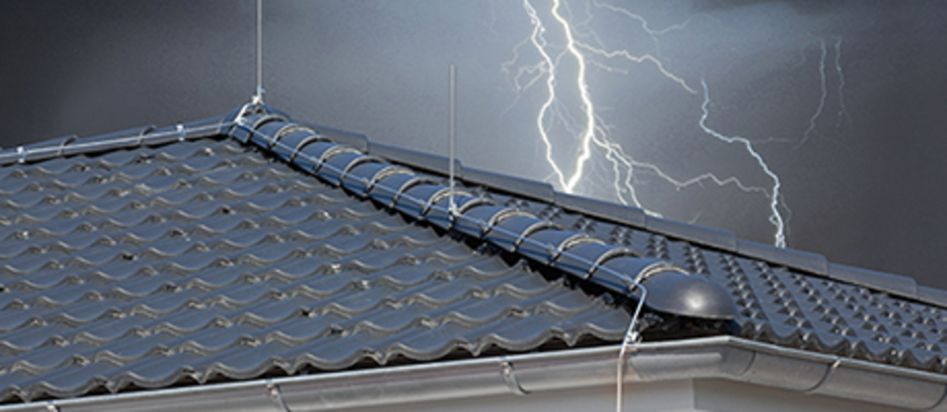 Äußerer Blitzschutz bei Mallm Elektrotechnik GmbH in Dreikirchen
